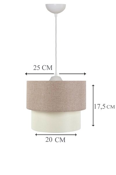 EvLight Deko Pasta 25 Piece Powder White Pendant Lamp Chandelier