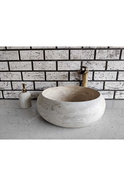 banyodecor Traverten Teker Mermer Lavabo