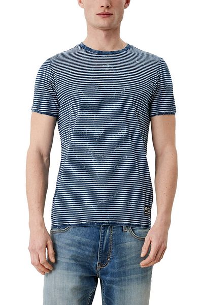 QS by s.Oliver T-Shirt - Blau - Regular Fit