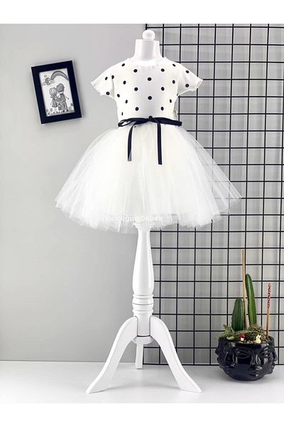 COOLMINIES Bebeluş Fetiţă Copii Prinţesă Pufoasă Rochie Tutu cu buline