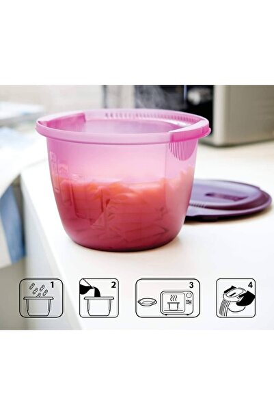 Tupperware Gurme Makarna Yuvarlak Mikrodalga Fırın Kabı Hsgl