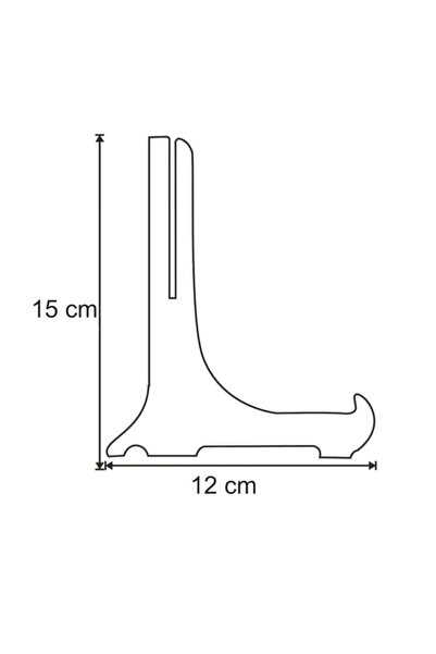 beedene 5 Adet Çerçeve Tabak Teşhir Ayağı Stand Ahşap15cmx12cm