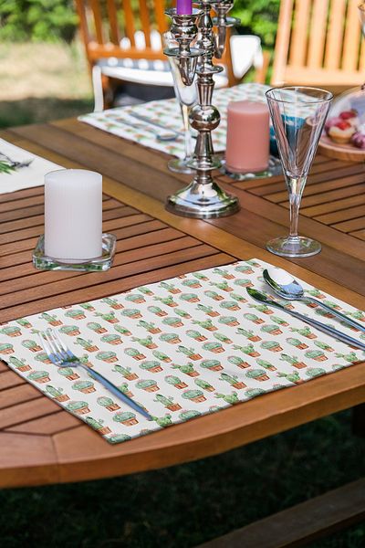 Realhomes Bază de prezentare modernă cu design special pentru cactusi minimali din 6 piese - set de serviciu american