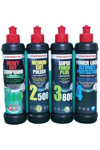 Menzerna Yeşil 400-2500-3800- Powe Lock Hare- Boya Koruma Seti 250 Ml