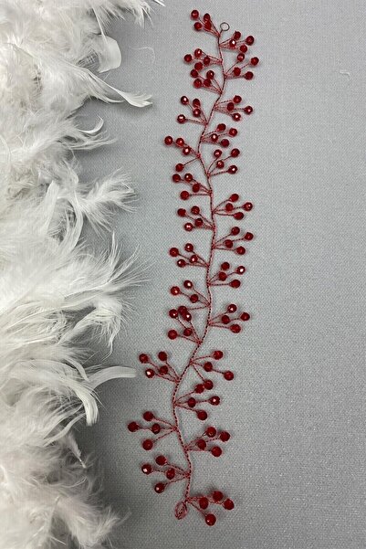 Hobigram Bridal Hair Accessory Bridal Crown Hair Accessory Handcrafted Red – Other Hair Accessories, Stylish Design –