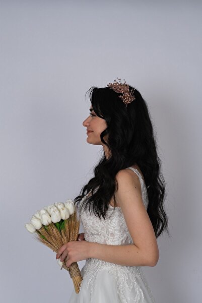 Hobigram Women's Accessory Rana Side Buckle Bridal Hair and Turban Accessory – Other Hair Accessories, Stylish Design