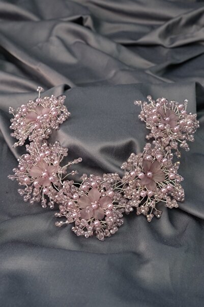 Hobigram Hair Accessory Lilac Simay Flower Motif Bridal Tiara and Hair Turban Accessory – Other Hair Accessories