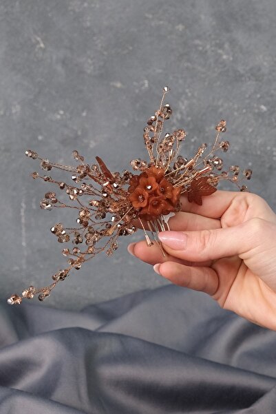 Hobigram Hair Accessory Rose Color Sena Scalloped Hairpin Bridal Accessory – Other Hair Accessories – Other S