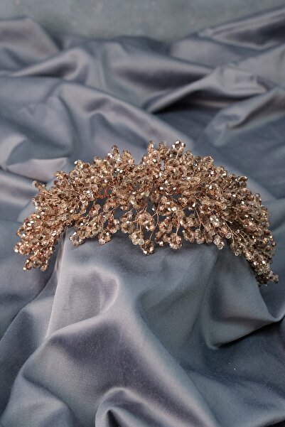 Hobigram Women's Accessory Nilsu Beaded Bridal Crown and Turban Accessory – Other Hair Accessories, Stylish Design