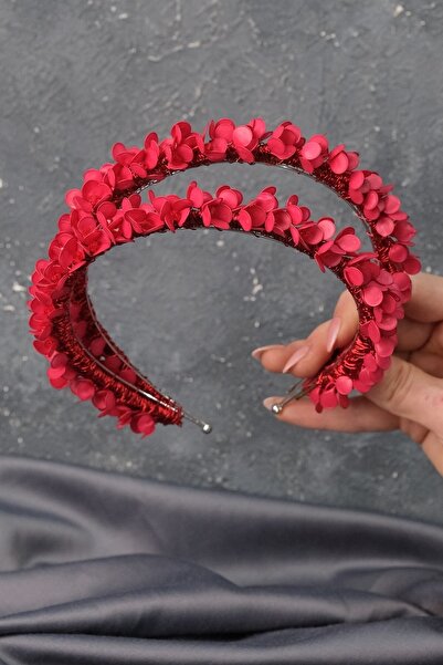 Hobigram Bridal Hair Accessory Red Water Enamel Beaded Bridal Henna Crown – Other Hair Accessories, Stylish Design