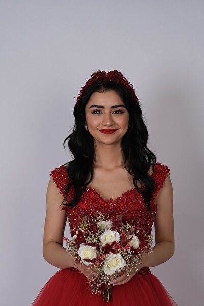 Hobigram Hair Accessory Şimal Beaded Bridal Tiara and Hair Turban Accessory – Other Hair Accessories – Other Sa