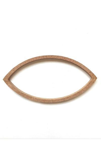 DEKOLOBİ Plain Eye Pulley / Frame Eye Pulley 40 Cm Paintable Raw MDF 6 Mm