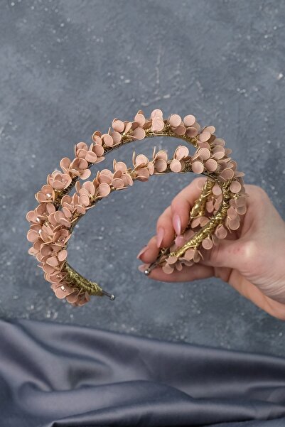 Hobigram Bridal Hair Accessory Honey Color Water Enamel Beaded Bridal Henna Crown – Other Hair Accessories – Other S