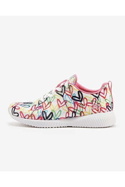 SKECHERS BOBS SQUAD-STARRY LOVE Kadın Beyaz Spor Ayakkabı - 117092 WMLT