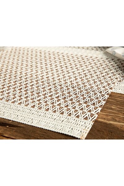 English Home Μοντέρνο Σετ 2 Αμερικανικών Σερβιετσέτες Καφέ Χρώματος 30x45 εκ.