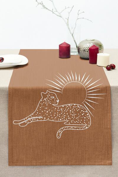 Realhomes عداء راشيل محبوك حديث مطبوع رقميًا بنمط الشمس مع رسم Onedraw على خل...