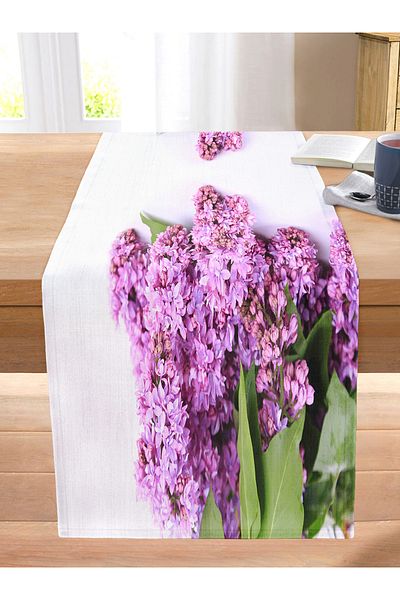 Realhomes Special Design Digital Printed Modern Stitched Raschel Knitted Runner with Eye Motif