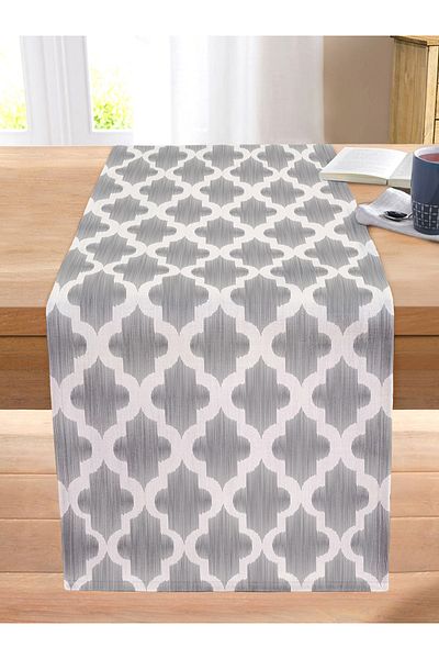 Realhomes Special Design Ogea Patterned Digital Printed Modern Stitched Raschel Knitted Runner