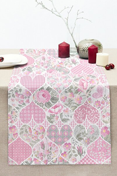 Realhomes Heart Ogea Pattern Digitalno štampani prošiveni rašel pleteni trkač