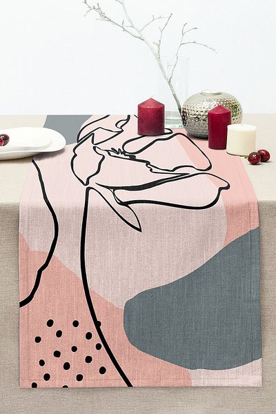 Realhomes Bohemian Special Design Decorative Stitched Raschel Knitted Runner