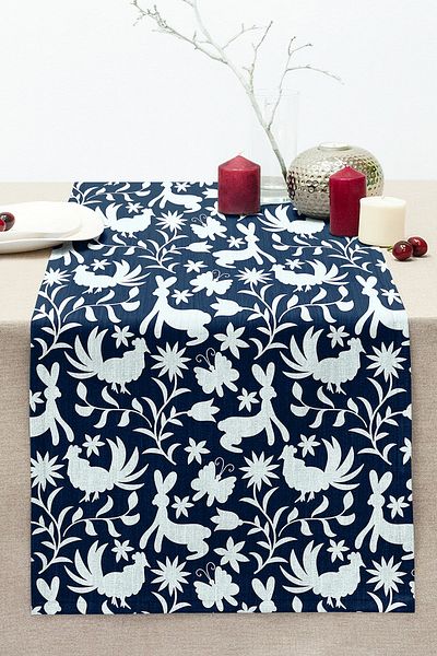 Realhomes Digital Printed Decorative Stitched Rahel Knitted Runner with Animal Figures
