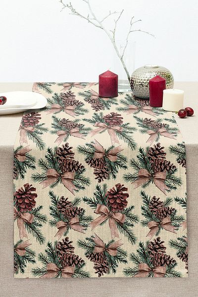 Realhomes Digital Printed Modern Stitched Raschel Knitted Runner with Special Design Cone Design
