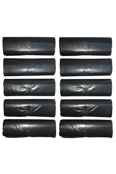 EYMARMARKET Black Medium Size Garbage Bag 55*60 cm 20 Rolls 10 Packs 200 Pieces