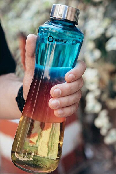 Qmatara Rainbow Glass Flask Mixed Premium 750Cc