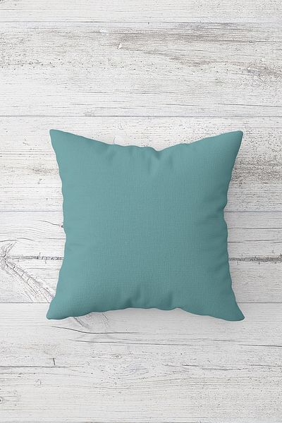 on the clouds Solid Color Blue One Side Printed Hidden Zipper Pillowcase Throw Pillow Sofa Pillow Case