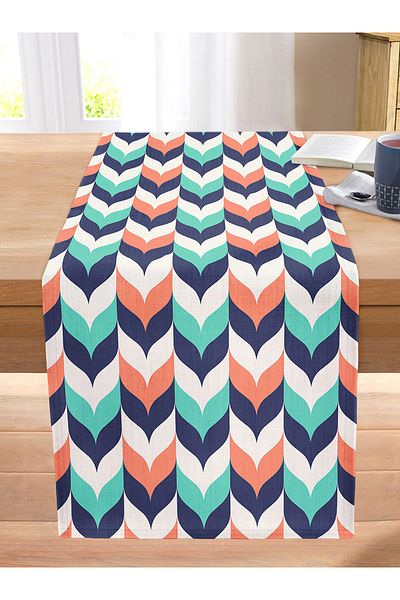 Realhomes Special Design Digital Printed Decorative Stitched Raschel Knitted Runner