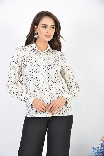 SORALLİNE Γυναικεία μπλούζα 4198 Εκρού Ψηφιακή Εκτύπωση