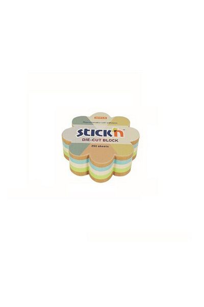 Hopax Stickn 67x67mm Kraft Floral Adhesive Note Paper Note Block 250 Sheets 21834