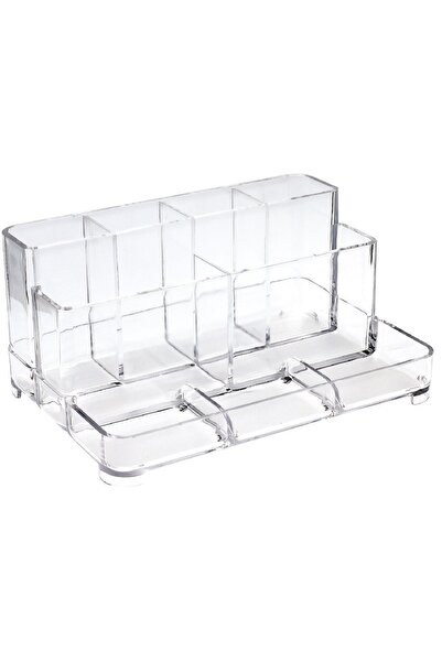 Ops Masaüstü Organizer Kalemlik Şeffaf 9.5x15.5x10.5cm Klm202tr