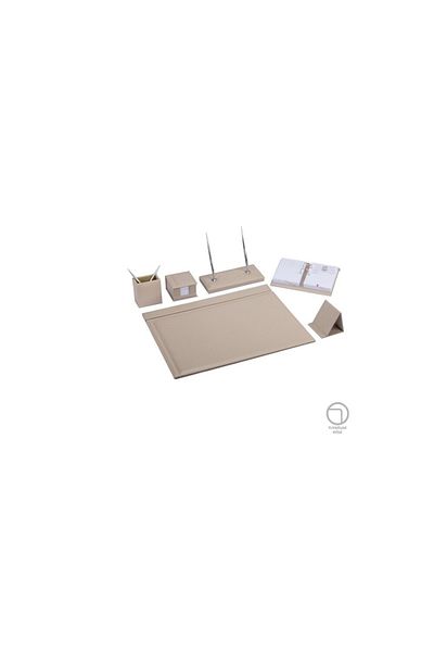 Gıpta Solid 7 Piece Desk Set Cream 7120