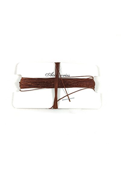 Selderesi 10 Metre Kahverengi Kehribar Tesbih Ipi Naylon Ağ Ipliği - Tespih Ipi