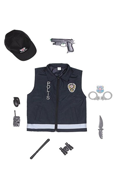 Genel Markalar Çocuk Polis Yelek Kıyafeti Kostüm