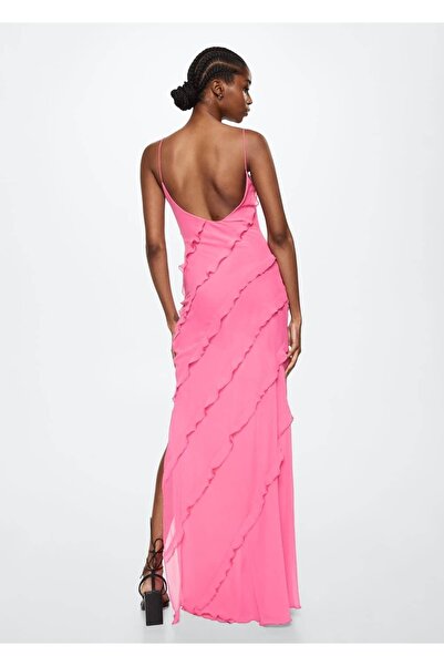 MANGO Woman Elbise Pembe