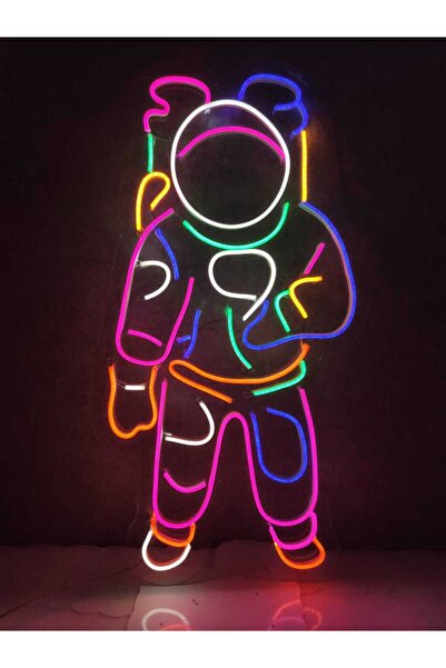 dekoraven Astronot Neon Led Tabela Kafe Neon