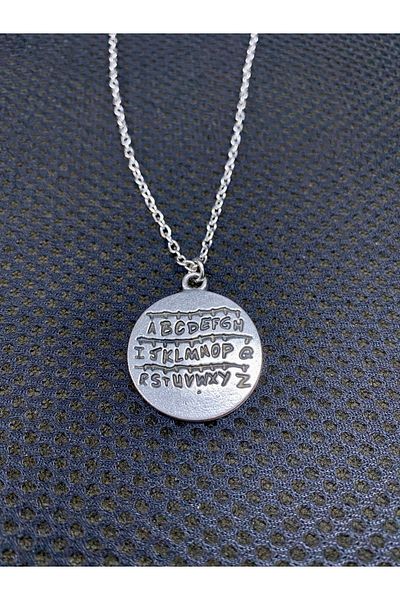 Köstebek Stranger Things Abcd Alphabet Necklace