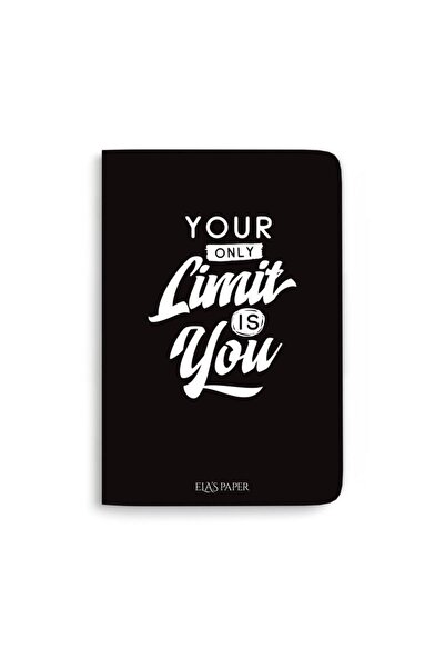 ELAS PAPER Blackboard Your Oonly Limit Is You غطاء رفيع دفتر ملاحظات غير مبطن