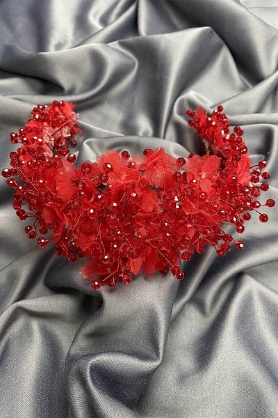 Hobigram إكسسوار شعر Agena Crystal Stone Henna وتيجان الزفاف – إكسسوار الزفاف، تصميم أنيق، إكسسوار نسائي