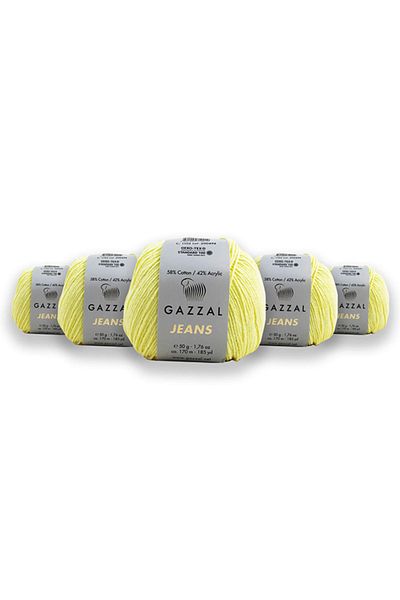 Gazzal Τζιν 50 Gr 5 Πακέτο Amigurumi Punch Πλεκτό Χέρι Κλωστή Taka Yarn (1102 Jns)
