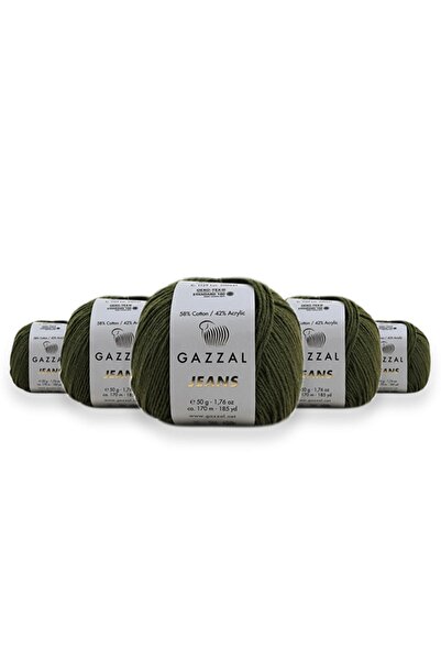 Gazzal Jeans 50 Gr 5 Pack Amigurumi Punch Hand Knitting Yarn Taka Yarn (1129 ...