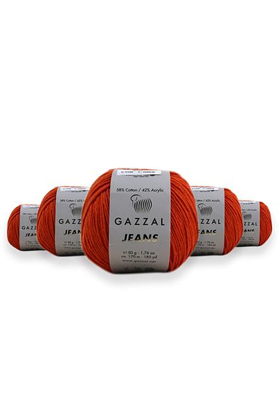 Gazzal Πακέτο με 5 τζιν 50 gr - Amigurumi Punch Hand Knitting Yarn Taka Yarn (1156 Jns)