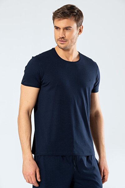 Cacharel Ανδρικό T-shirt Basic Slim Fit - Κοντό μανίκι με λαιμόκοψη