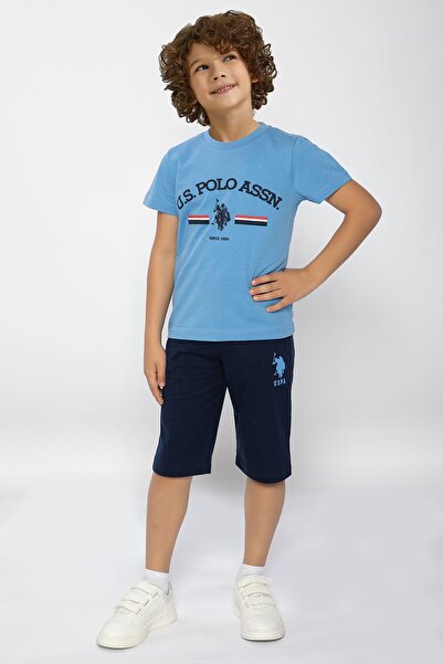 U.S. Polo Assn. Costum Capri pentru băiat Indigo Polo Assn U.S