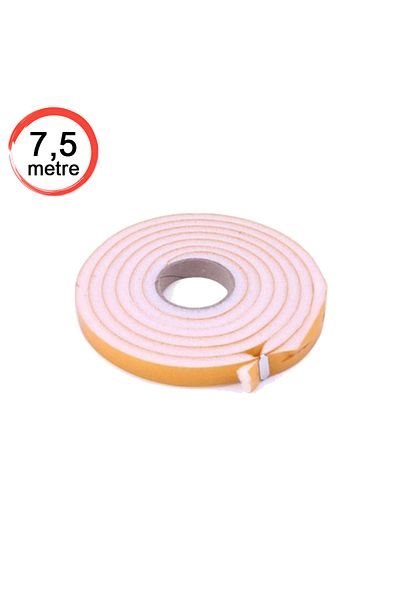 OKÇUKARDEŞLERYAPIMARKET Sponge Door Tape Thermal Insulation Sponge 3 Pack / Total Length: 7.5 Meters