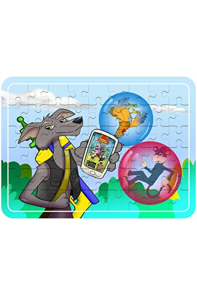 Kurt Ve Patlayan Balonlar 54 Parça Puzzle