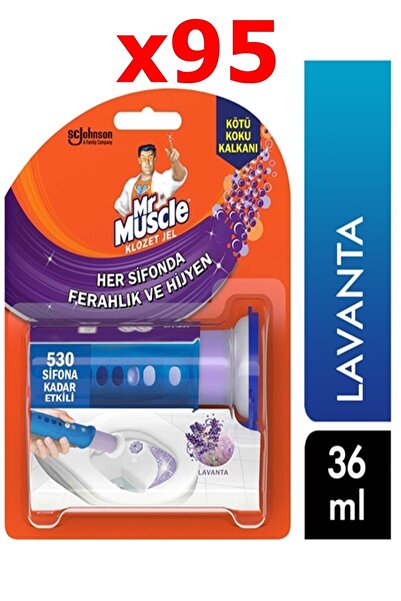 Mr. Muscle Klozet Jel Blok Tuvalet Temizleyici Lavanta 36g 95 Adet 530 Şifona...
