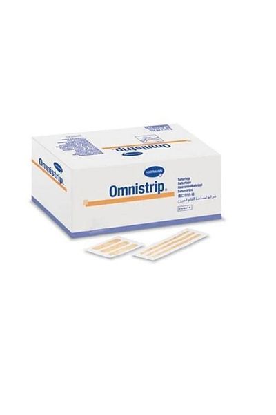 Hartmann شريط خياطة معقم من Omnistrip مقاس 6 × 76 مم، 3 عبوات، 50 عبوة